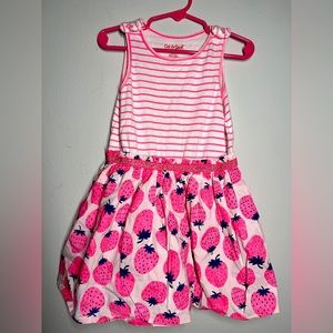 Cute Strawberry Pink Stripped Summer Dress 💓